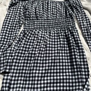 Black and White Gingham Dress